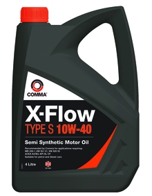 Моторное масло COMMA 10W40 X-FLOW TYPE S, 4л, XFS4L