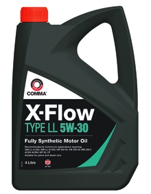 Моторное масло COMMA 5W30 X-FLOW TYPE LL, 4л, XFLL4L