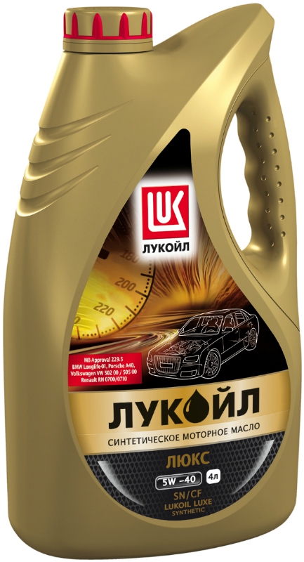 Моторное масло LUKOIL Люкс, 5W-40, 4л, 207465