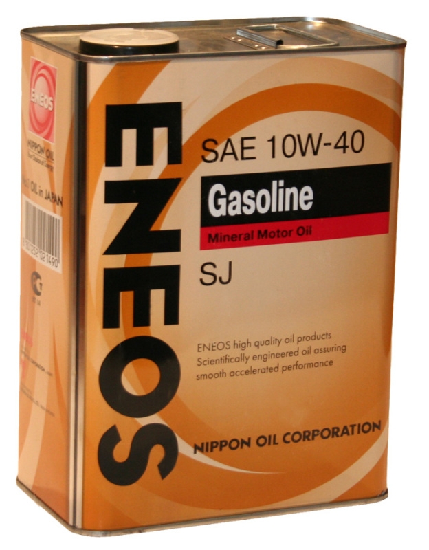 Моторное масло ENEOS SUPER GASOLINE SM, 10W-40, 4л, OIL1357