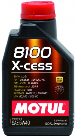 Моторное масло MOTUL 8100 X-CESS, 5W-40, 1 л, 102784