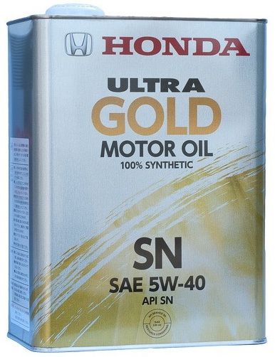 Моторное масло HONDA Ultra Gold-SN, 5W-40, 4л, 08220-99974