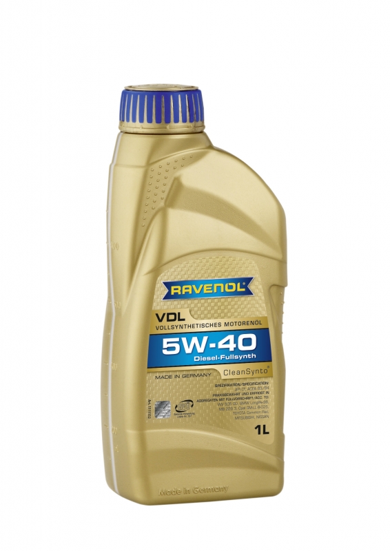 Моторное масло RAVENOL VDL, 5W-40, 1л, 4014835723719