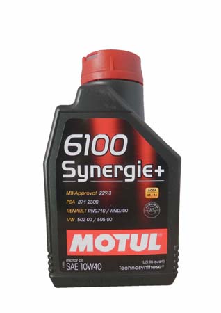 Моторное масло MOTUL 6100 Synergie+, 10W-40, 1 л, 102781