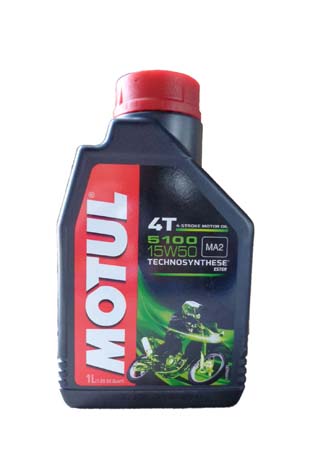 Моторное масло MOTUL 5100 ESTER 4T, 15W-50, 1л, 104080