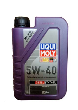 LiquiMoly 5W40 Diesel Synthoil (1L) масло мотор.!син.\API CF,ACEA B4-04: MB 229.3,BMW LL-98,VW505.00