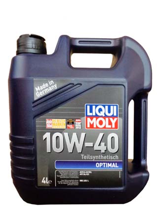 LiquiMoly 10W40 Optimal (4L) масло моторное !синт.\ API SL/CF, ACEA A3-04, B3-04: MB 229.1 LIQUI MOL