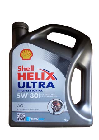 МОТОРНОЕ МАСЛО SHELL HELIX ULTRA PROFESSIONAL AG SAE 5W-30 (4Л)