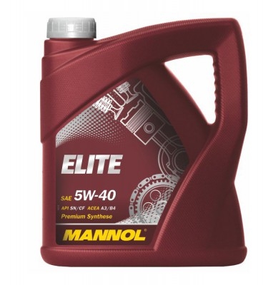 Моторное масло ELITE SAE, 5W-40, 4л, MANNOL, 1006