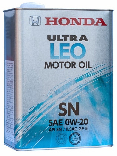 Моторное масло HONDA Ultra LEO-SN, 0W-20, 4л, 08217-99974