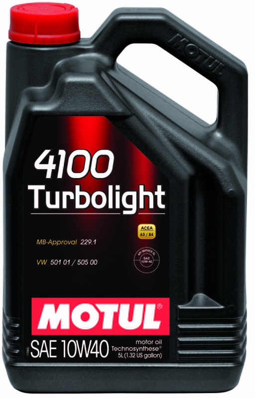 Моторное масло MOTUL 4100 TURBOLIGHT, 10W-40, 4 л, 100355