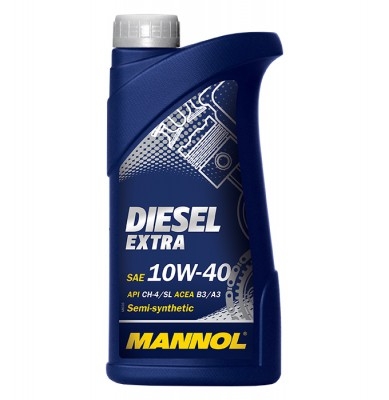 Моторное масло DIESEL EXTRA, 10W-40, 1л, MANNOL, 1105
