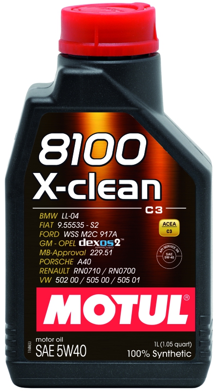 Моторное масло MOTUL 8100 X-clean, 5W-40, 1 л, 102786