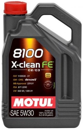 Моторное масло MOTUL 8100 X-Clean FE, 5W-30, 5 л, 104777