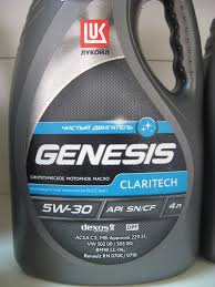 Моторное масло LUKOIL Genesis Claritech, 5W-30, 4л, 1539487