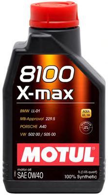 Моторное масло MOTUL 8100 X-max, 0W-40, 1 л, 104531