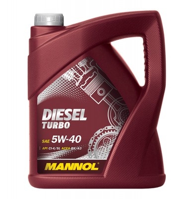 Моторное масло DIESEL TURBO, 5W-40, 5л, MANNOL, 1011