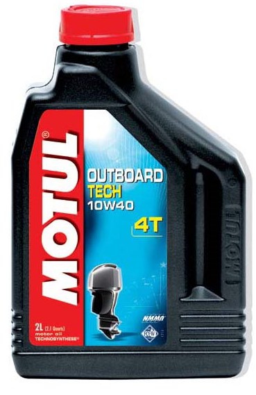 Моторное масло MOTUL Outboard TECH 4T, 10W-40, 2л, 101748