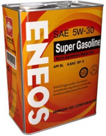 Моторное масло ENEOS SUPER GASOLINE SL, 5W-30, 4л, OIL1361