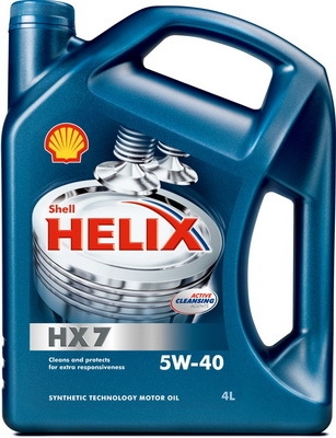 Моторное масло Helix HX7, 5W-40, 4л, SHELL, 550040341