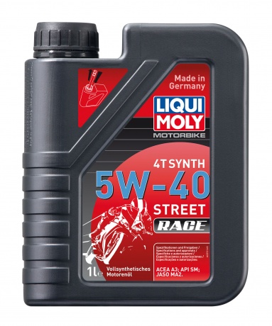 Масло моторное синтетическое для мотоциклов 5W40 LIQUI MOLY 1л Racing Synth 4T