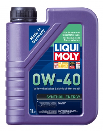 LiquiMoly 0W40 Synthoil Energy (1L) масло мотор.!син.\API SM/CF,ACEA A3/B4,VW 502.00/505.00,MB 229.3