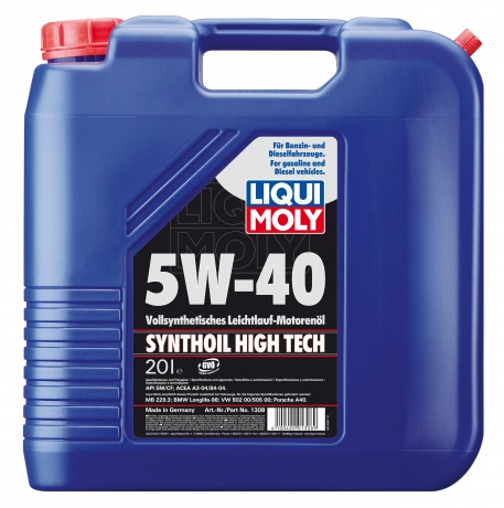 LiquiMoly 5W40 Synthoil High Tech (20L)_масло мотор.!син.\\API SM/CF