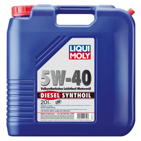 LiquiMoly 5W40 Diesel Synthoil (20L)_масло мотор.!син\\API CF