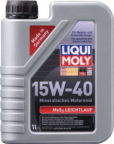 LiquiMoly 15W40 MoS2 Leichtlauf (1L) масло моторное !мин.\ API SL/CF, ACEA A3/B3 LIQUI MOLY 1932