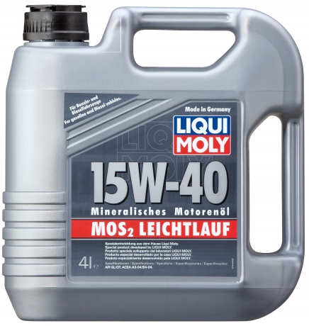 LiquiMoly 15W40 MoS2 Leichtlauf (4L) масло моторное !мин.\ API SL/CF, ACEA A3/B3 LIQUI MOLY 1949