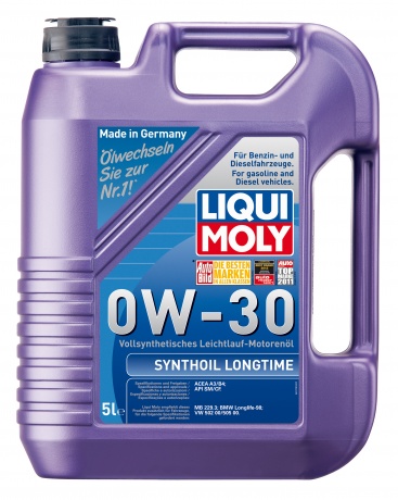 LiquiMoly 0W30 Synthoil Longtime (5L) масло мотор.!син\API SM/CF,ACEA A3/B4,MB229.3,VW 502.00/505.00