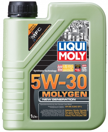 LiquiMoly 5W30 Molygen New Generation (1L) масло моторное !синт.\ API SN, ILSAC GF-5 LIQUI MOLY 9041