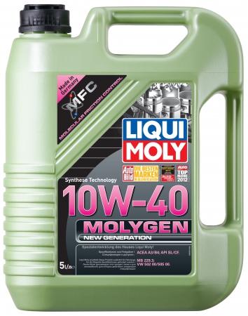 HC-синтетическое моторное масло. Molygen New Generation 10W-40