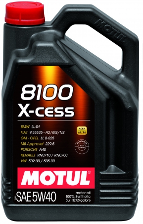 Моторное масло MOTUL 8100 X-CESS, 5W-40, 5 л, 102870